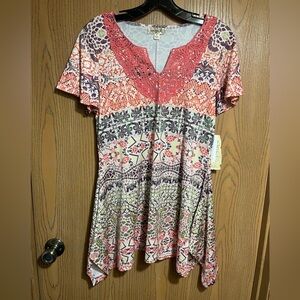 ONE WORLD Patterned Blouse